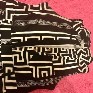 No sleeve pattern jumper!!